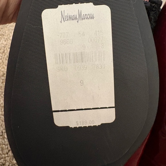 Kate Spade Patent Leather Ballet Burgandy with a Black Bow - Picture 8 of 9